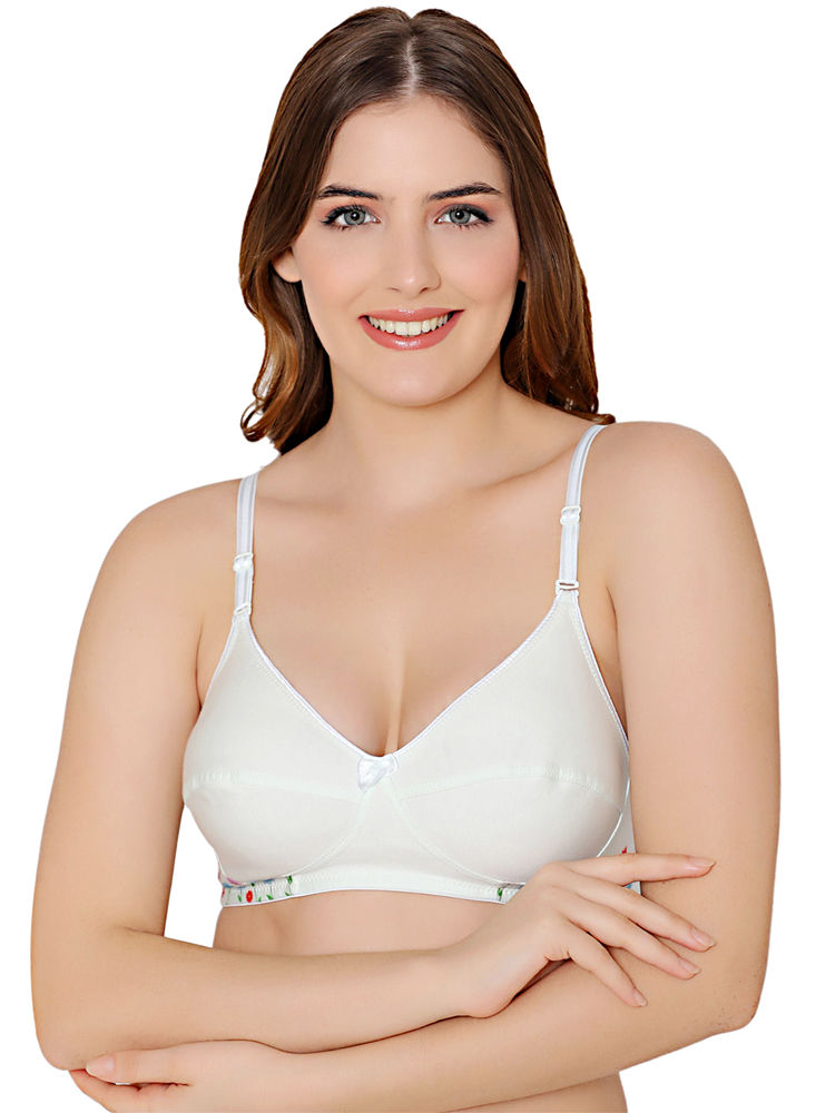 Bodycare Full : Buy Bodycare Cotton Blend White Color Bra 6591W