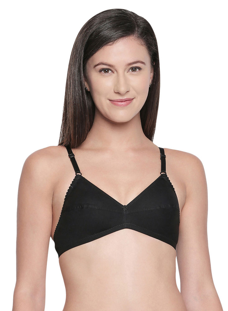 Bodycare Seamless, Non Padded Bra-6504-black