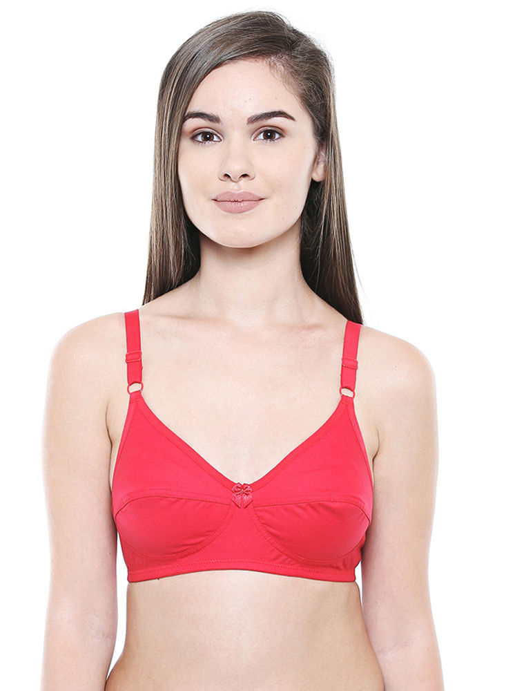 Seamless Cup Bra-5554S with free transparent strap