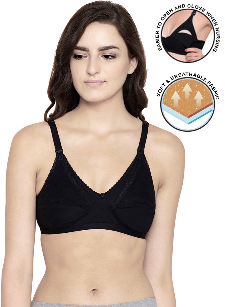 BODYCARE Cotton Full Coverage 5539B Maternity Feeding Bra (Black) in  Guwahati at best price by Just Marketing - Justdial