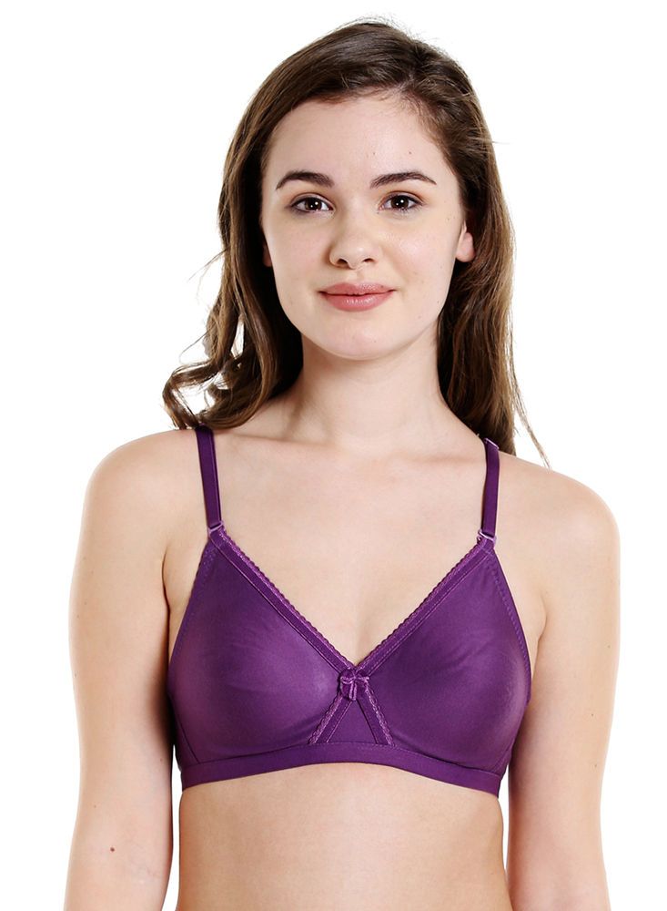 Seamless Cup Bra-5551DPU with free transparent strap