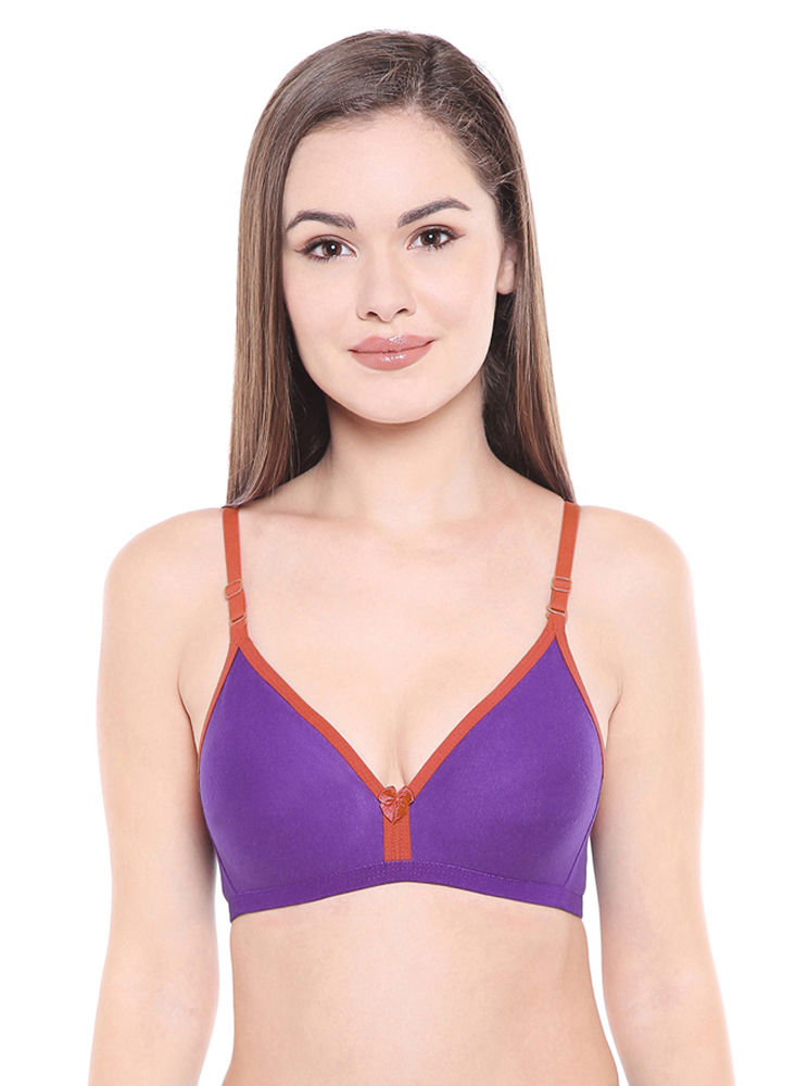 Seamless Cup Bra-6508WI with free transparent strap