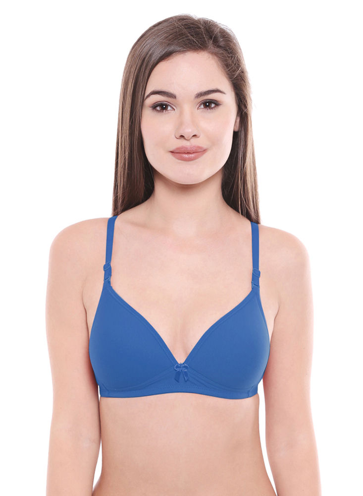 Padded Bra-6552S.GREY with free transparent strap