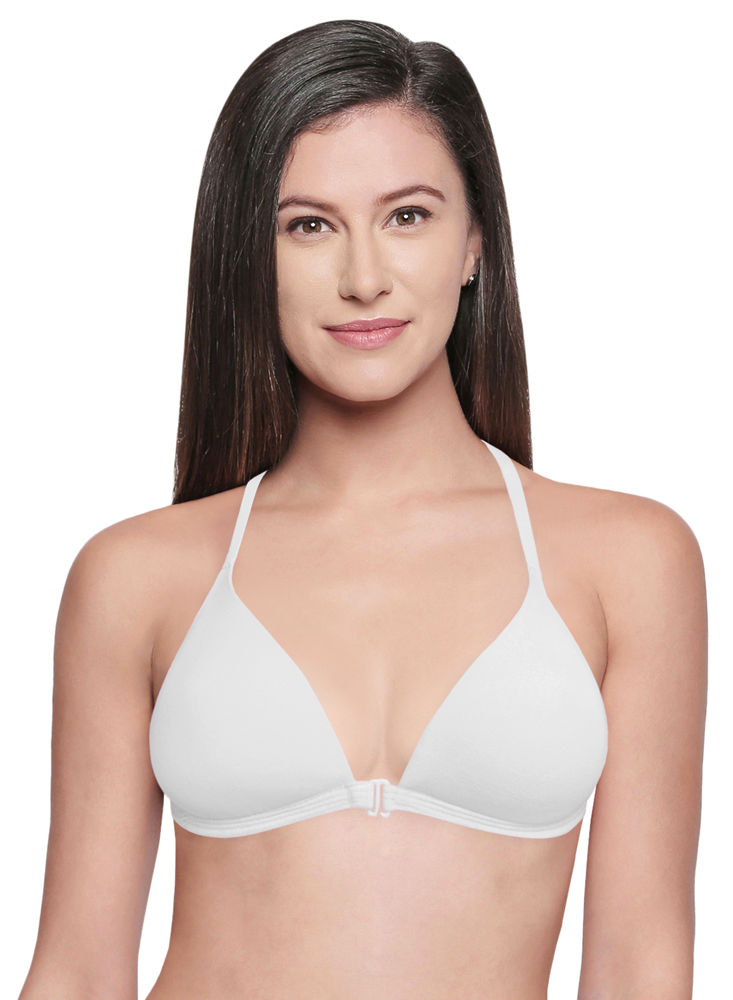 Bodycare cotton wirefree adjustable straps soft cup padded bra-5543W