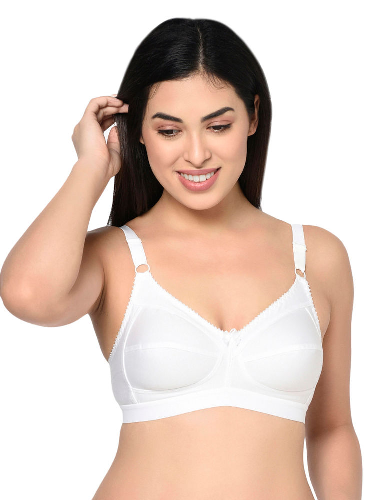 Bodycare polycotton wirefree adjustable straps moulded cup non padded bra -6576B