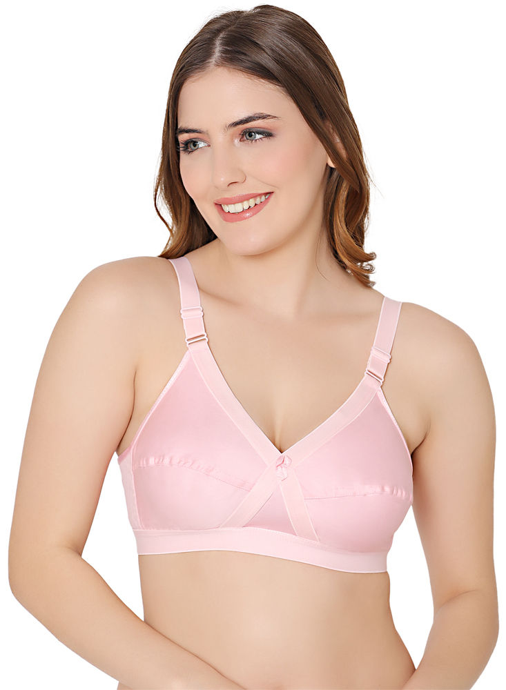 Bodycare polycotton wirefree adjustable straps moulded cup non padded bra -6576W