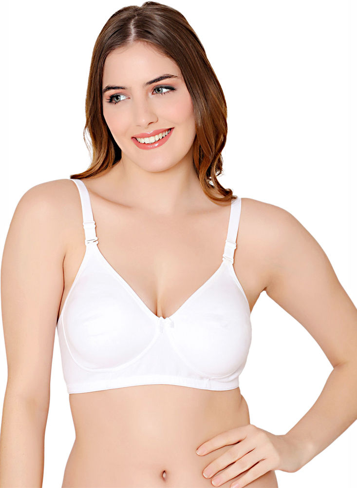 Bodycare polycotton wirefree convertible straps moulded cup non padded bra-6594W