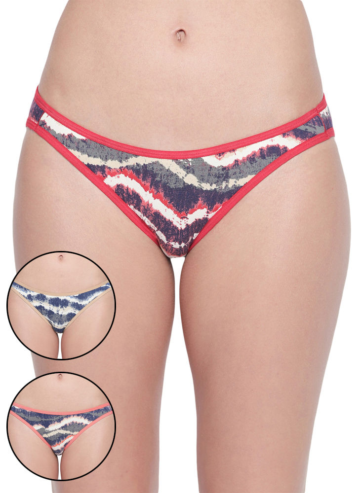 BODYCARE Pack of 3 Premium Printed Bikini Briefs in Assorted Color-6605