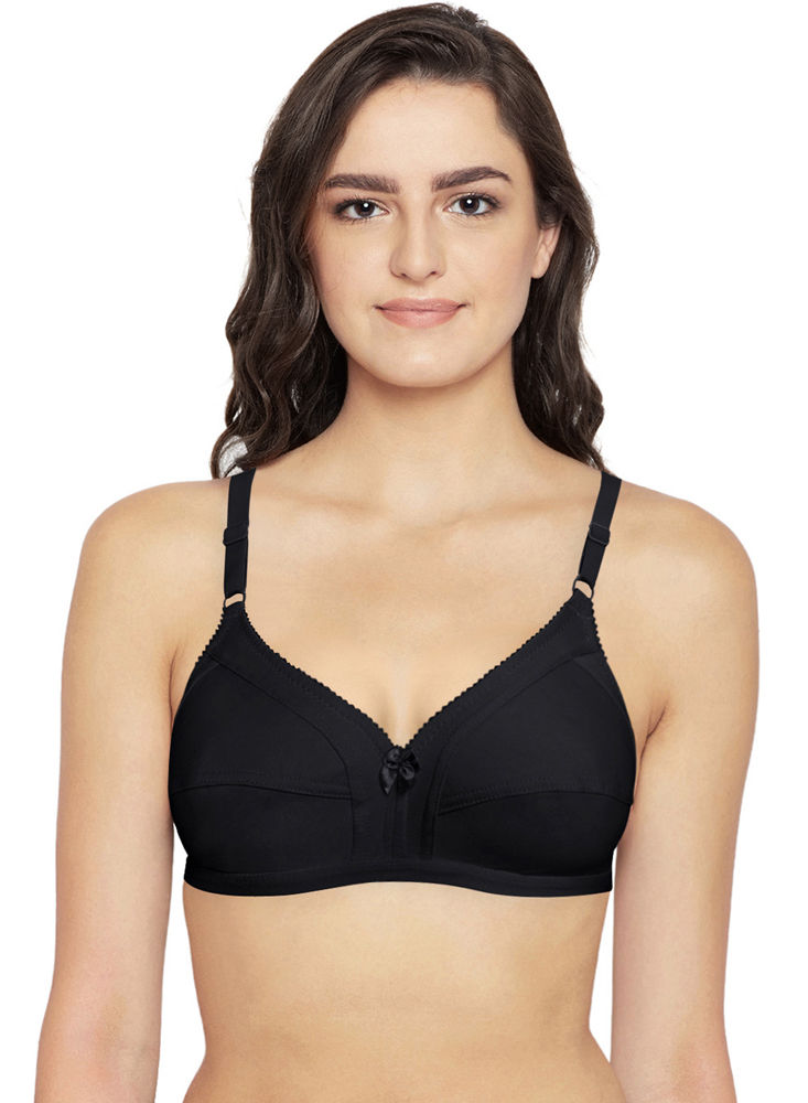 Buy Bodycare Women Pack Of 3 Black T Shirt Bra 6580B - Bra for