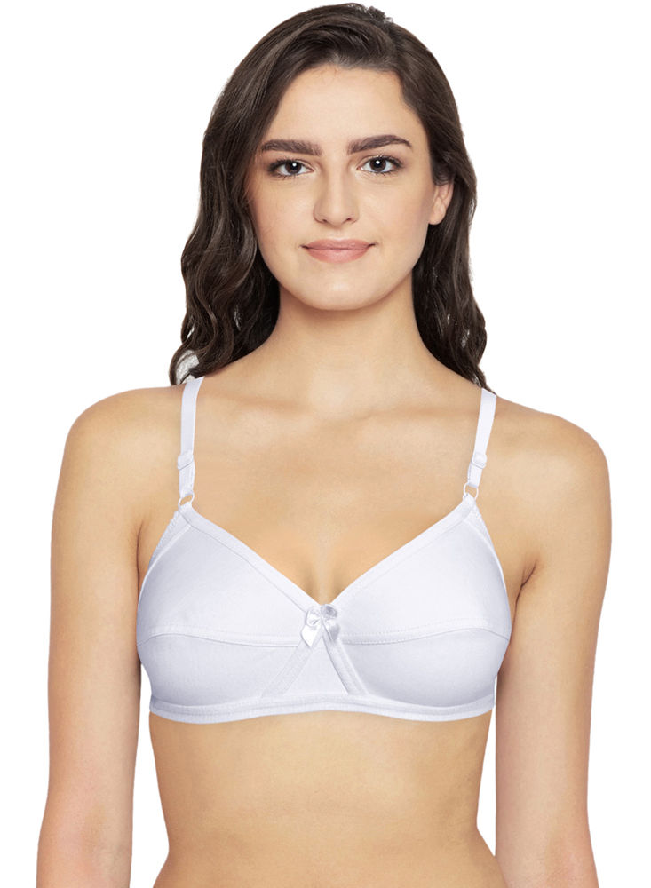 Bodycare Seamless, Non Padded Bra-6504-white