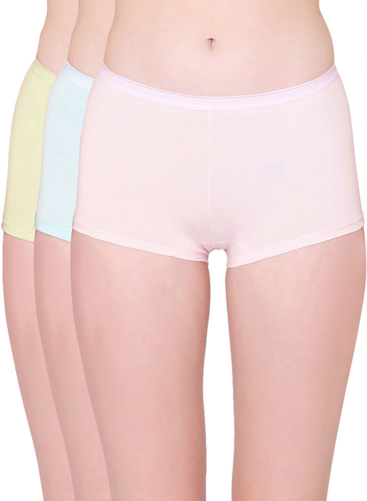 Buy Softline Multicolor Solid 100% Cotton Bikini Panty Online at