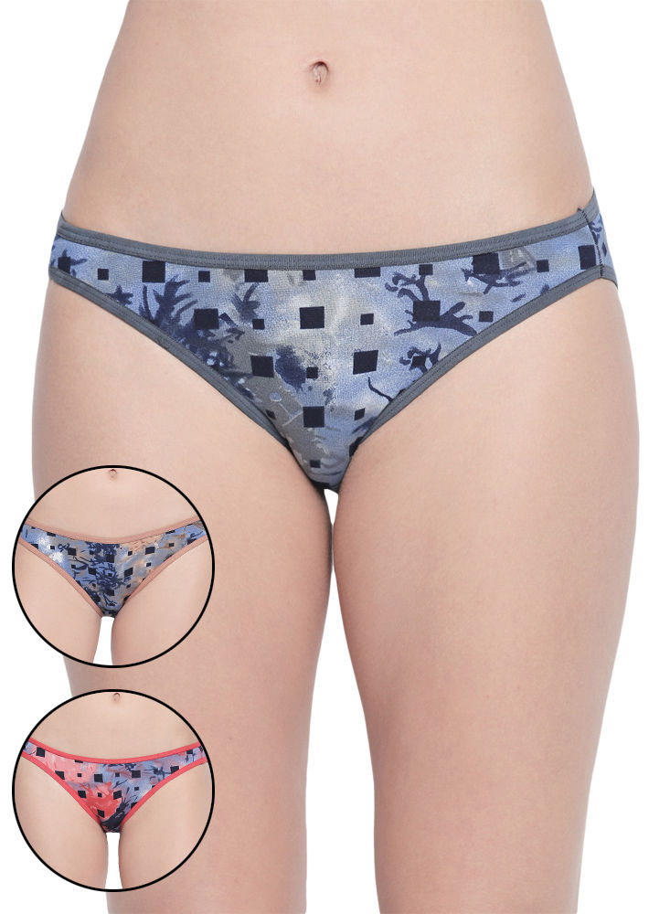 Bodycare Pack Of 3 Printed Panty In Assorted Colors-8543b-3pcs