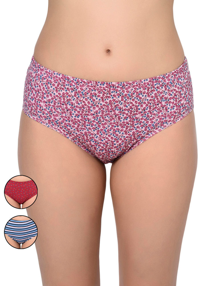 Bodycare Pack Of 3 Solid Hipster Panty In Assorted Color-s-37, S-37-3pcs