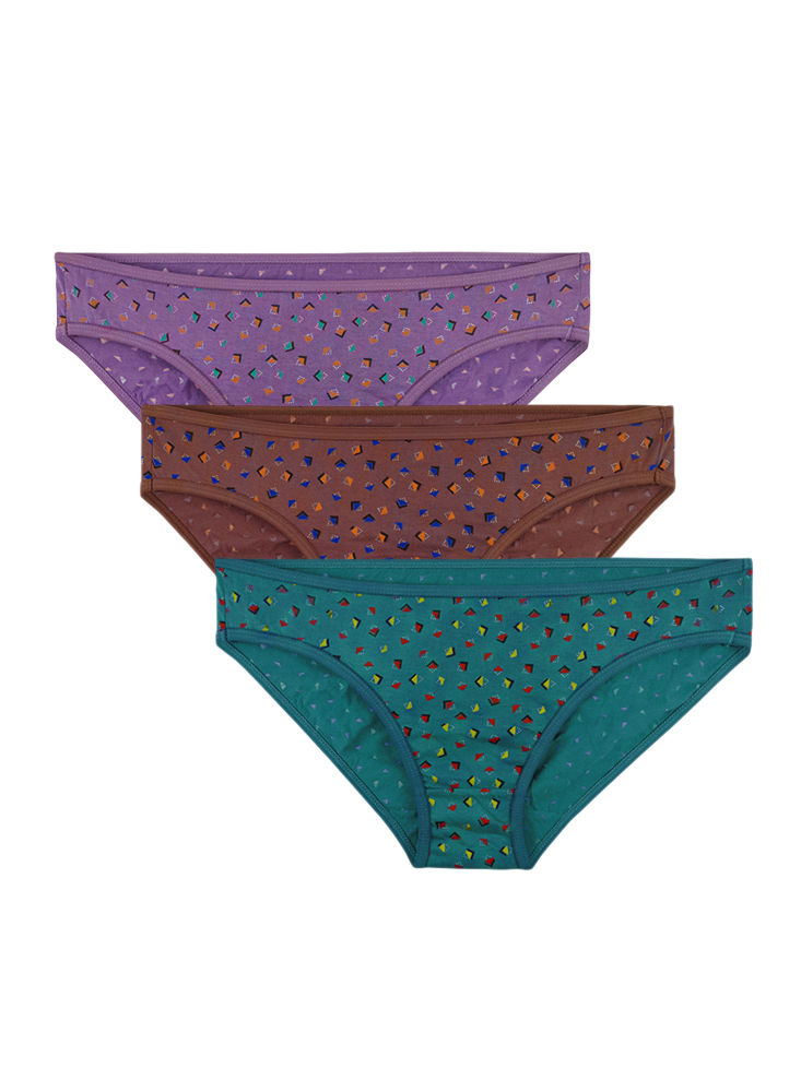 BODYCARE Pack of 3 Plus Size Panty in Assorted Prints-710-3PCS