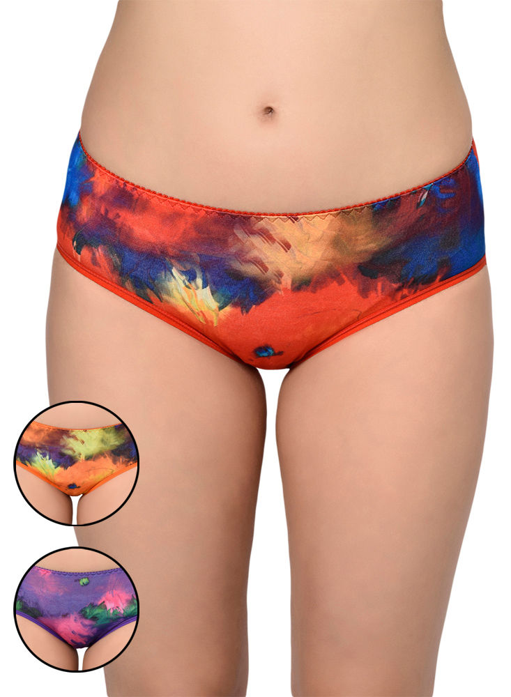 BODYCARE Pack of 3 printed Panty in Assorted Colors-9009-3PCS