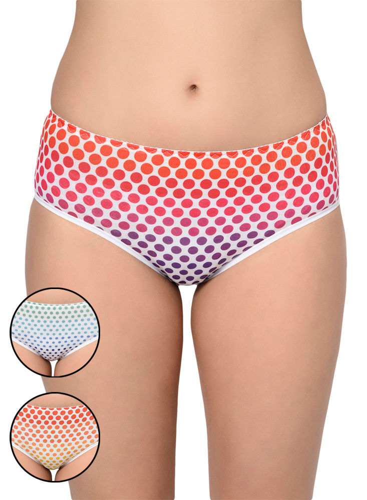 Bodycare Pack Of 3 Premium Printed Hipster Briefs In Assorted Color-6640, 6640-3pcs