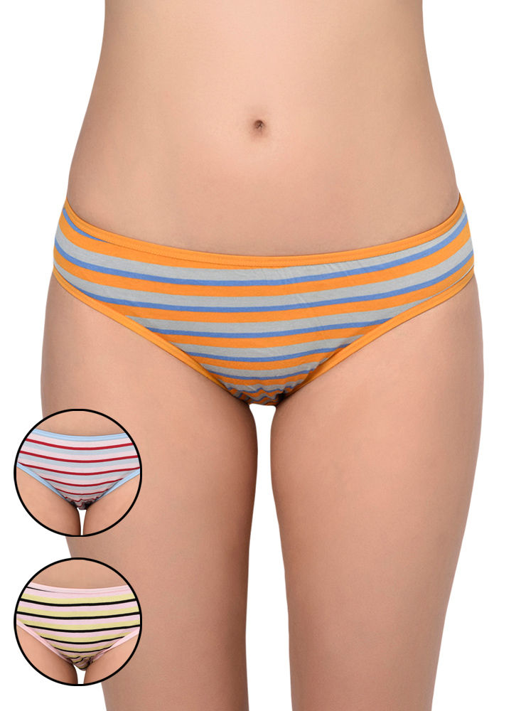 Bodycare Pack Of 3 Printed Panty In Assorted Colors-8536b-3pcs, 8536b-3pcs