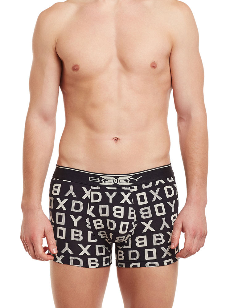 Body X Printed Trunks-BX04T-Black Print