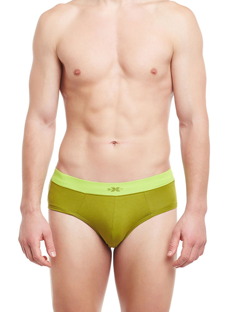 Body X Solid Briefs-pack Of 2-bx13b, Bx13b-yellow