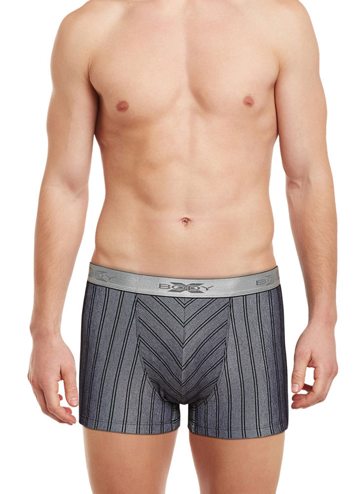 BodyX Striped Trunks-BX27T-Black