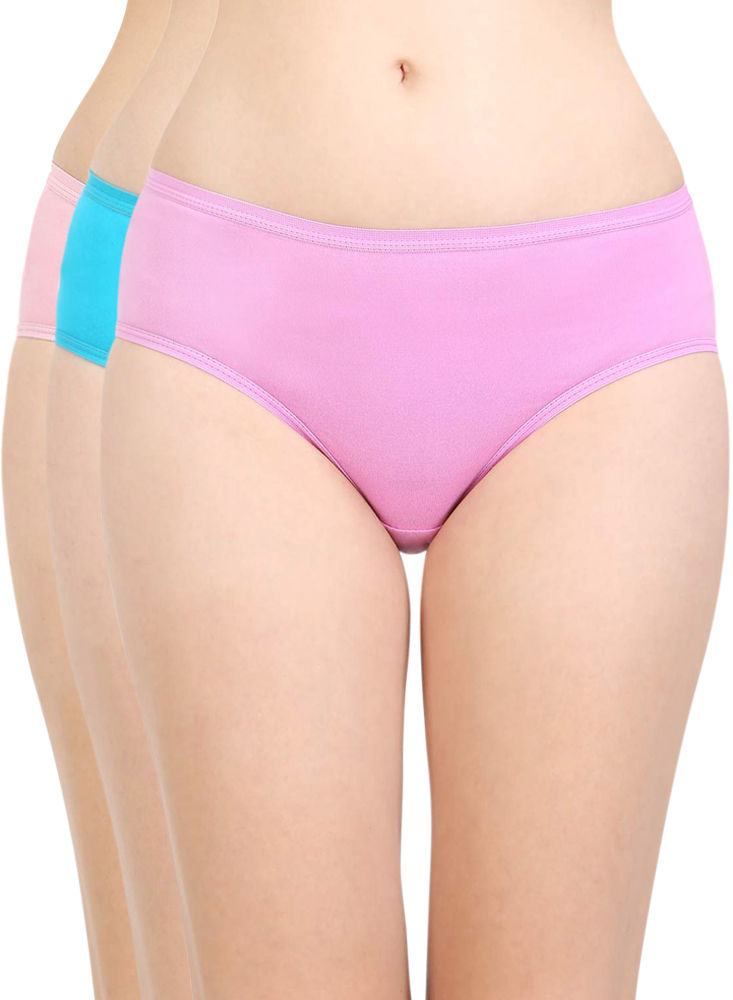 Bodycare Pack Of 3 Stripes Hipster Panty In Assorted Print-9460