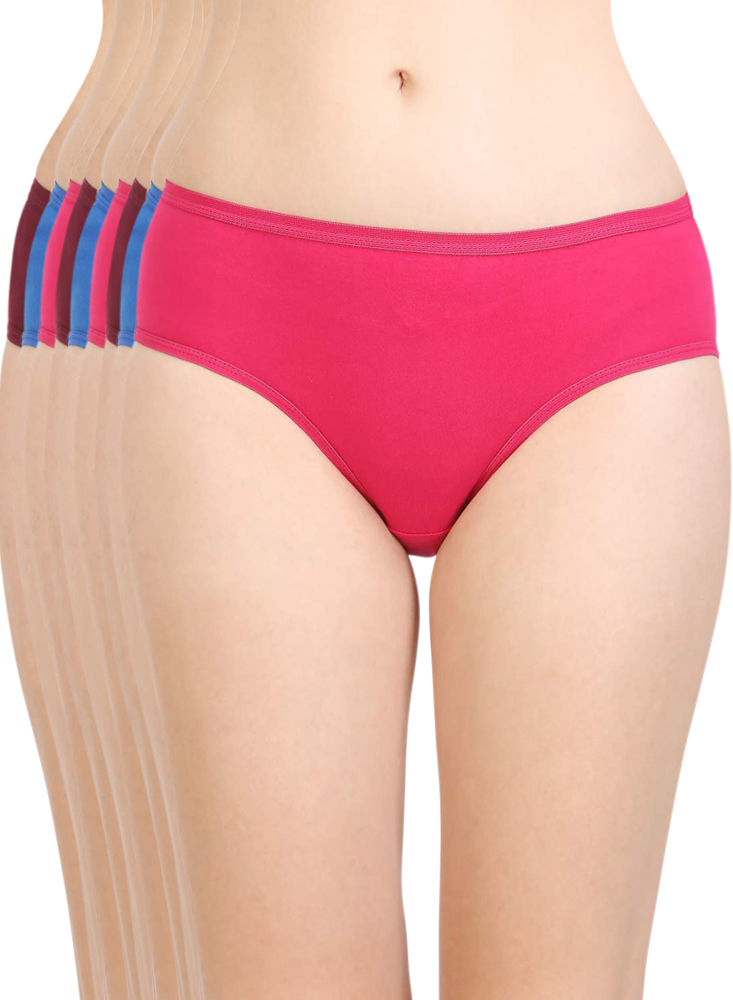 Buy Lily Cotton Printed Hipster Panty (Pack of 3) - Blue at Rs.899