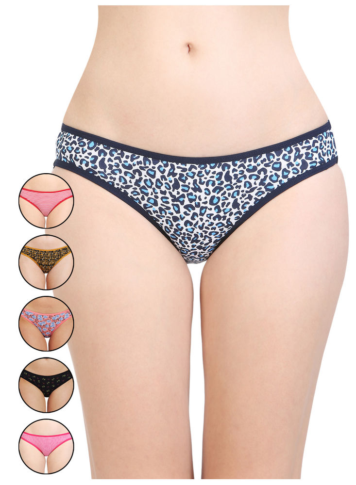 Bodycare Pack Of 3 Assorted Cotton Solid Bikini Brief-34c