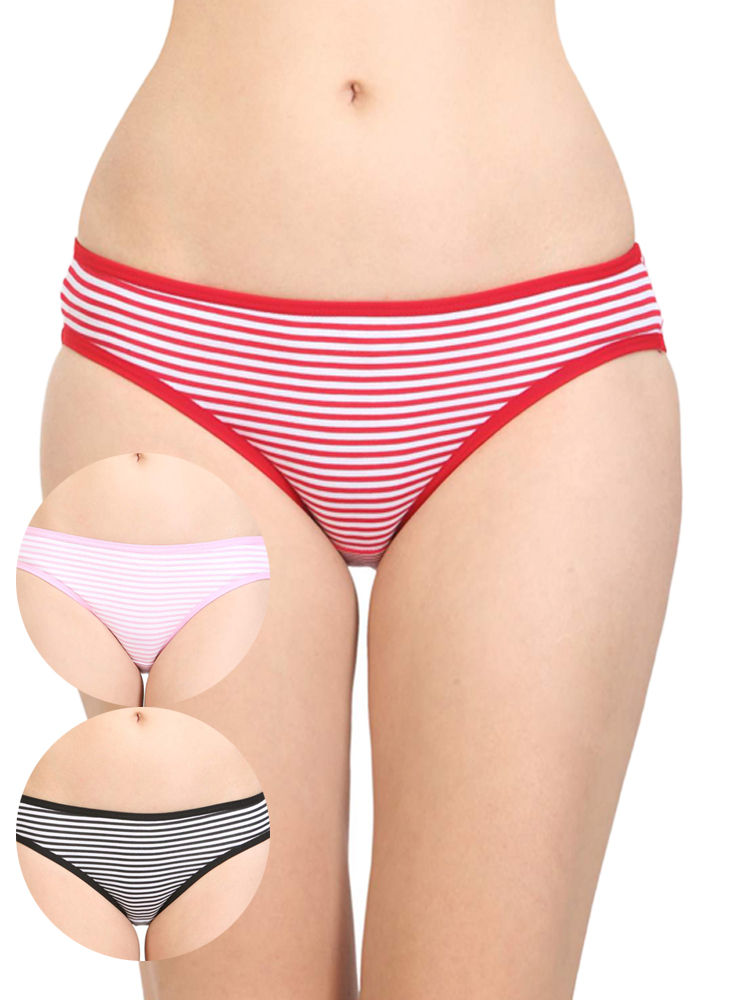 BODYCARE Pack of 3 Plus Size Panty in Assorted Prints-710-3PCS