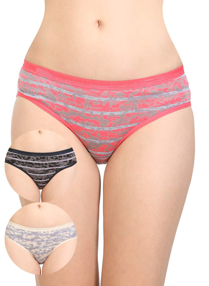 Bodycare 100% Cotton Printed High Cut Panty