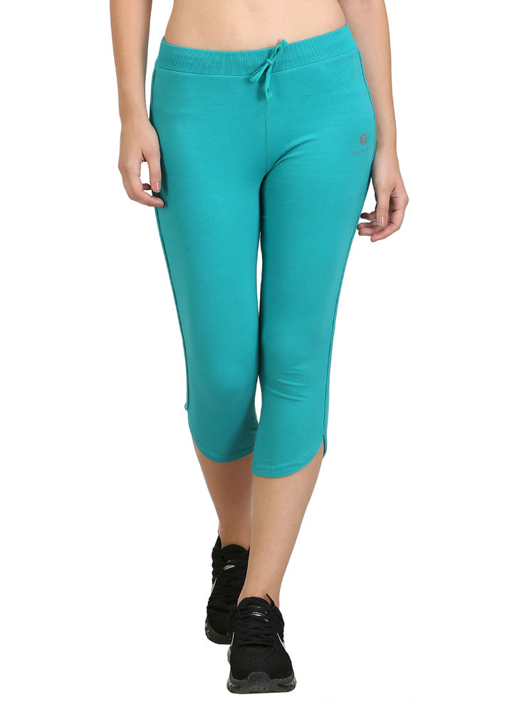 Bodyactive Women Turquoise Capris-LC2-TURQ