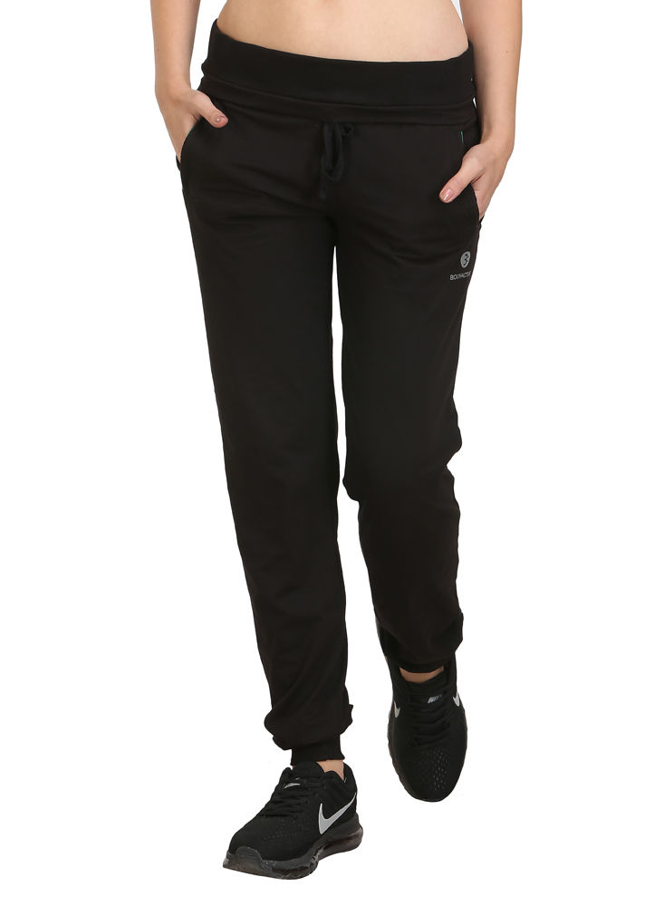 Bodyactive Women Black Trackpant-LL2-BLK