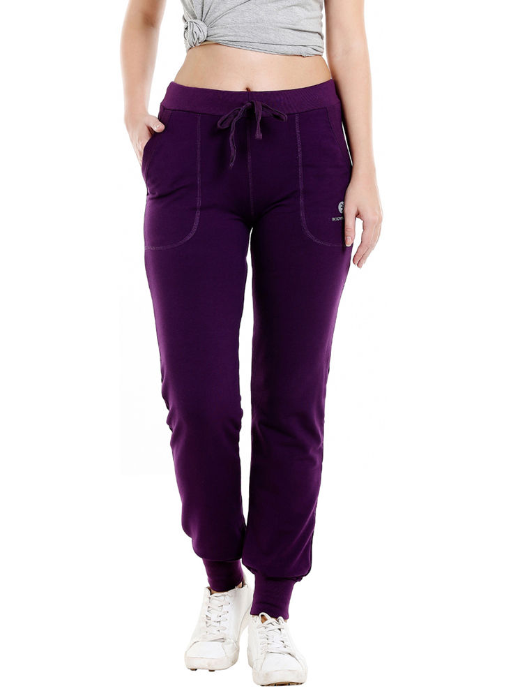 Bodyactive Women Dark Purple Trackpant-LL5-DPU