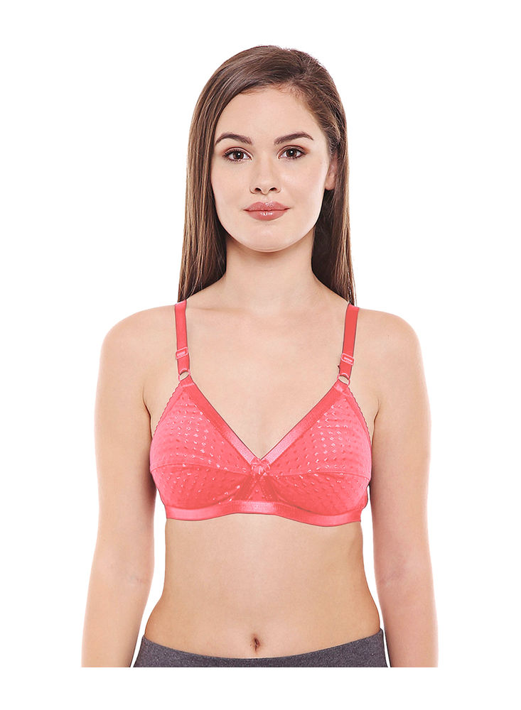 Bodycare polycotton wirefree adjustable straps moulded cup non padded bra -6576PI