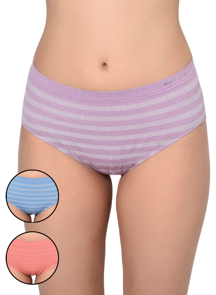 Bodycare Pack Of 3 Printed Panty In Assorted Colors-8579b-3pcs, 8579b-3pcs