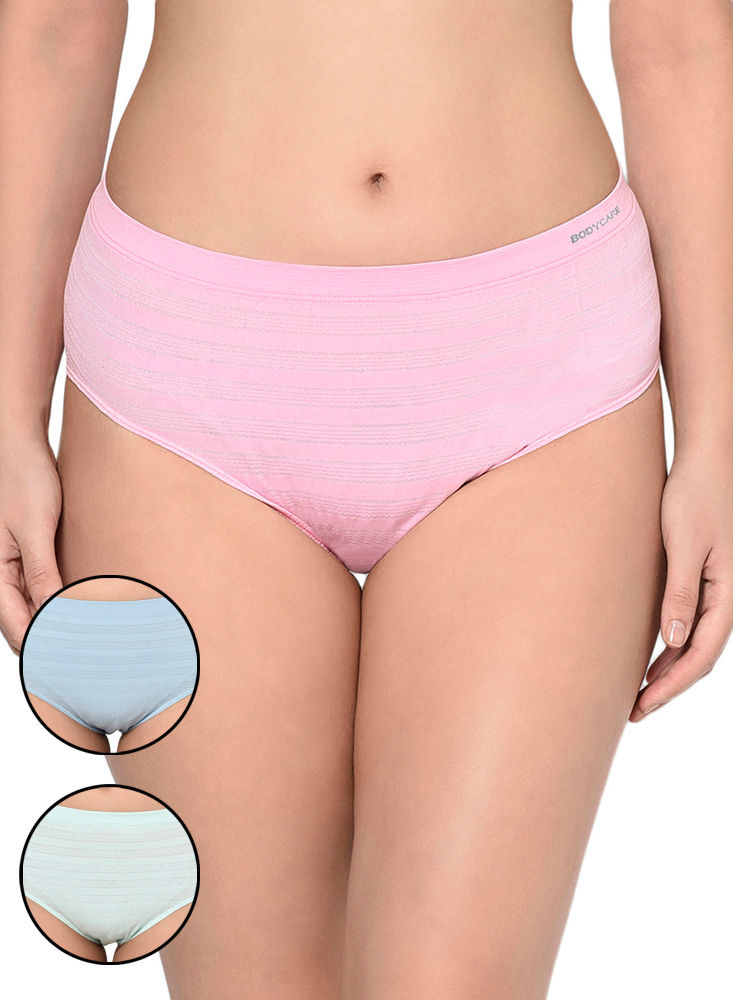 BODYCARE Pack of 3 Solid Hipster Panty in Assorted Color-S-36