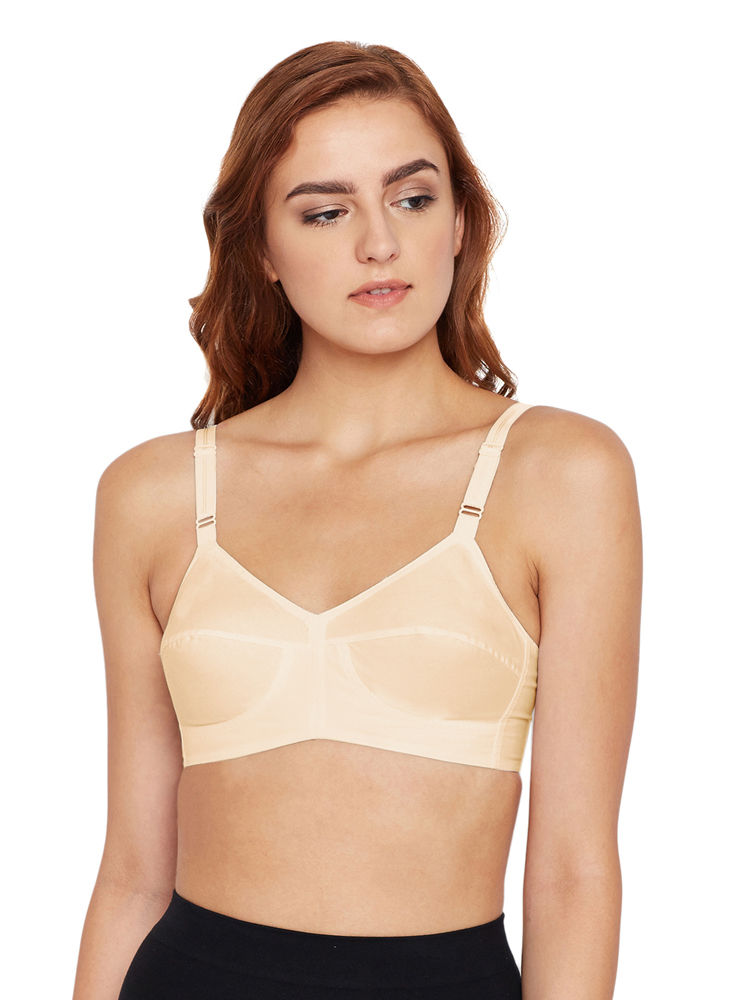 Bodycare cotton blend wirefree adjustable straps comfortable non padded  bra-6591COR