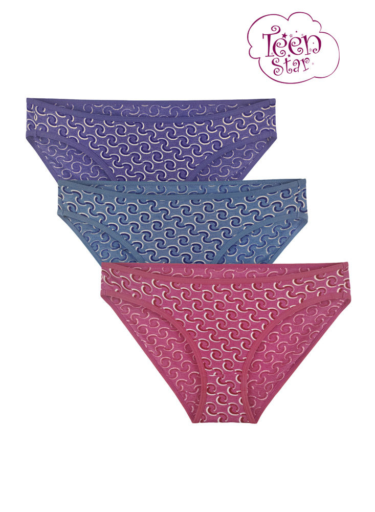 BODYCARE 100% cotton Teenager Panties in Pack of 3-T-1022-Assorted