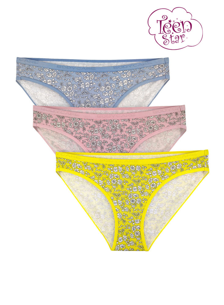 Bodycare Pack Of 3 Printed Panty In Assorted Colors-8584b-3pcs