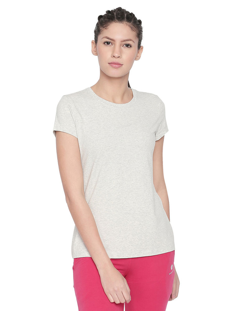 Bodyactive Women Round Neck Tee-TS19-ECML