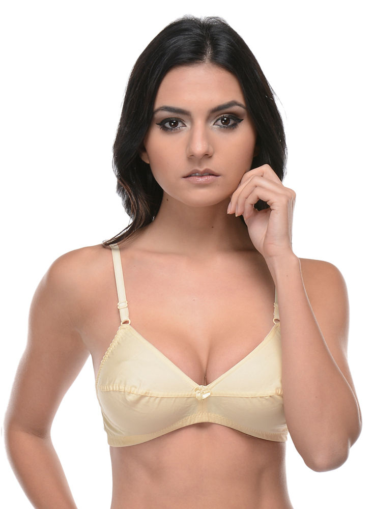 Bodycare Seamless, Non Padded Bra-6504-white