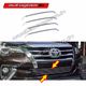 CHROME FRONT BUMPER GRILL FOR TOYOTA FORTUNER 2016+ MODELS