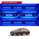 Hyundai Aura Door Blue LED Sill Plates