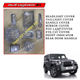 Mahindra Thar 2020+ Chrome Combo Kit, Set of 8 Items