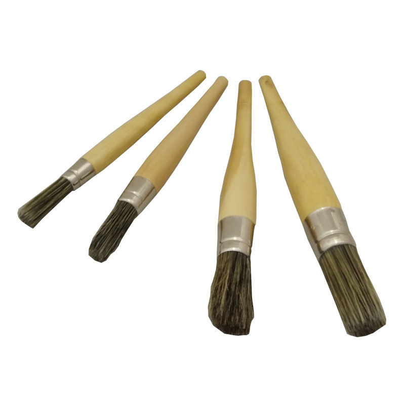 Detailmax Wooden Handle Sash Detailing Brush With Steel Ferrule Set of 4