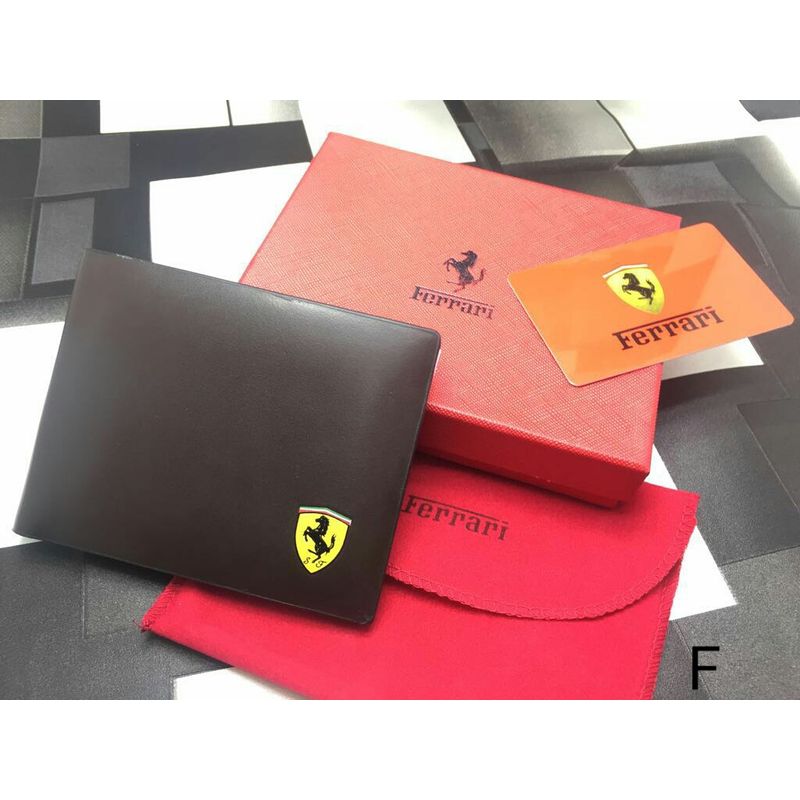 Ferrari Black Leather Wallet Online India