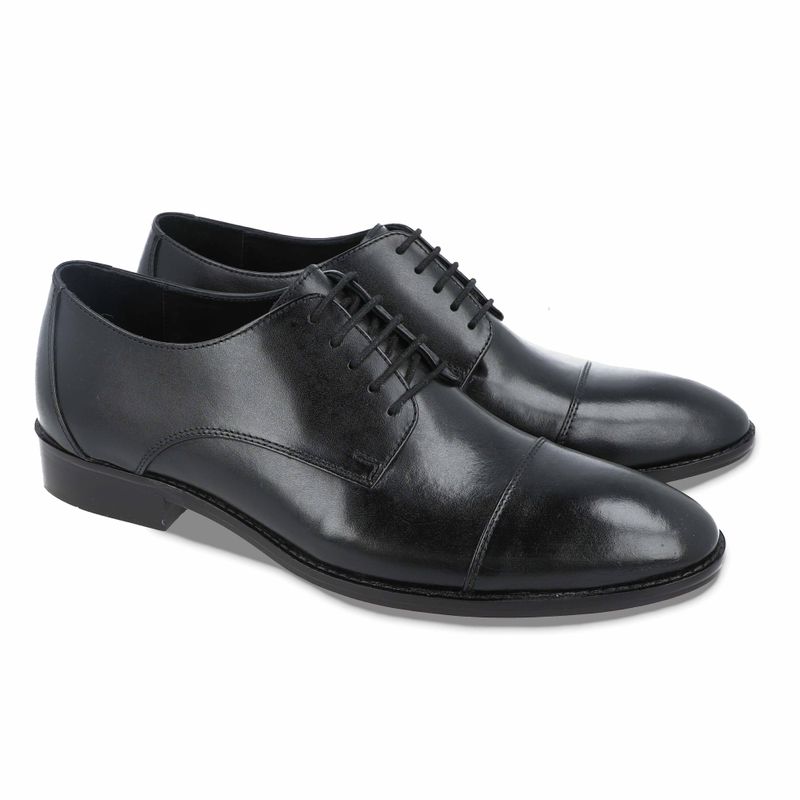 Naga Lucid Black Derby Shoes