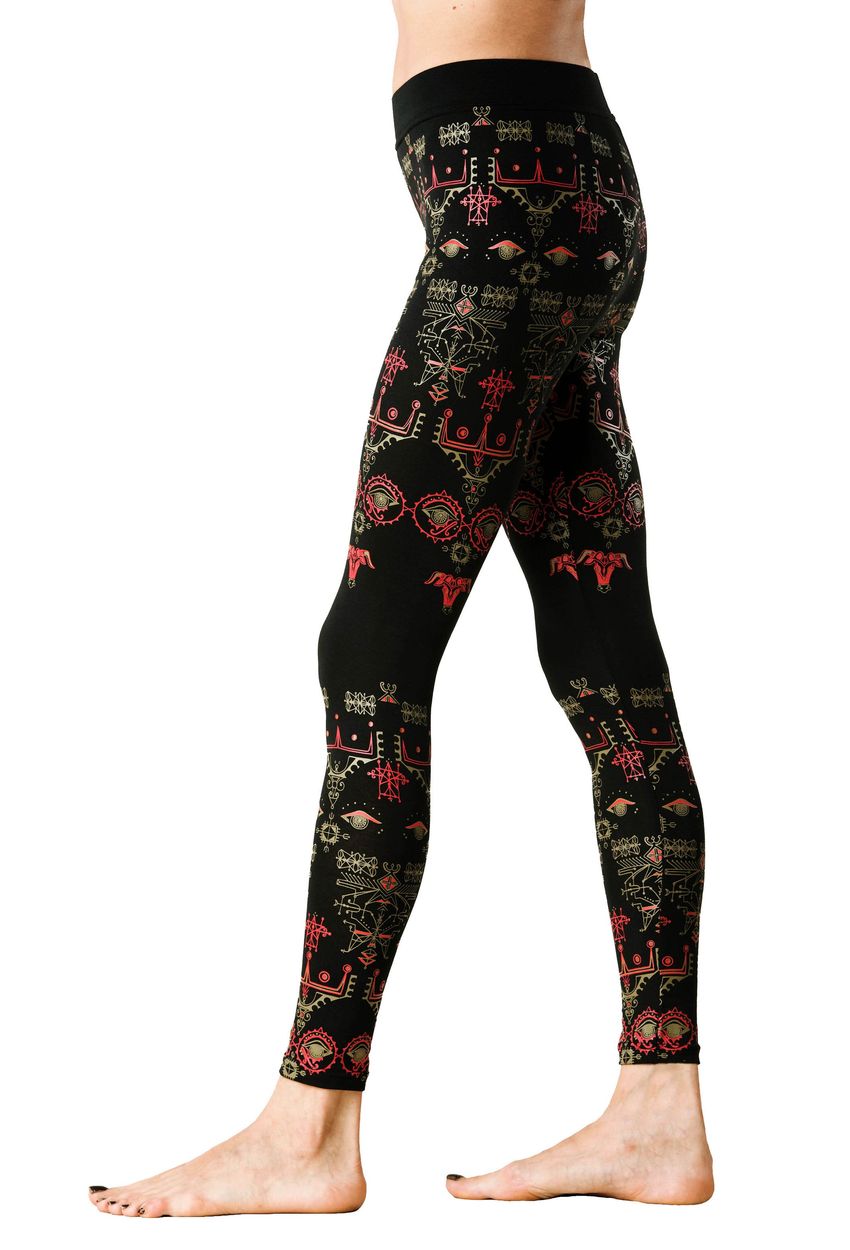 Decoding Symbols Leggings- Bull's eye Leggings