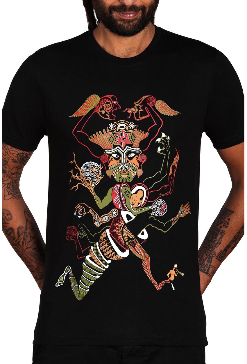 tribal,african,warrior,T shirt,mask,dance,psychedelic,symbolic,trance,t ...