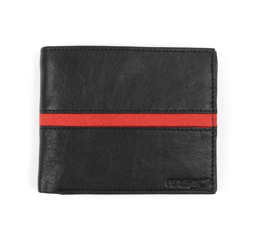 Gucci Wallets for Men | Black Leather Black Red Stripe | BagBuyBuy