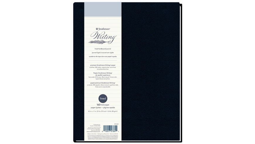 Strathmore 500 Writing Journal Natural White Art Book 8 5x11